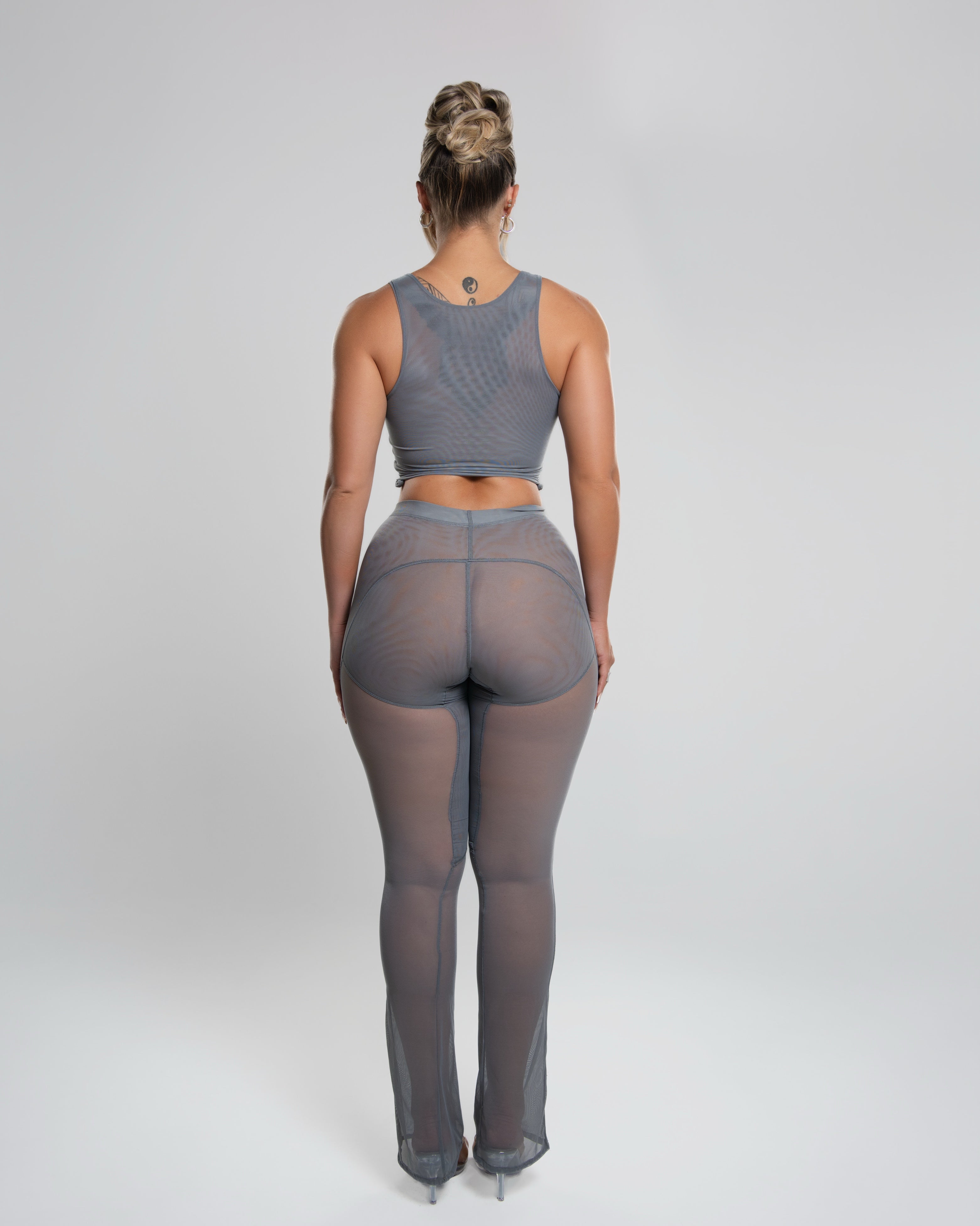 2 Piece Pants Set -Light Grey